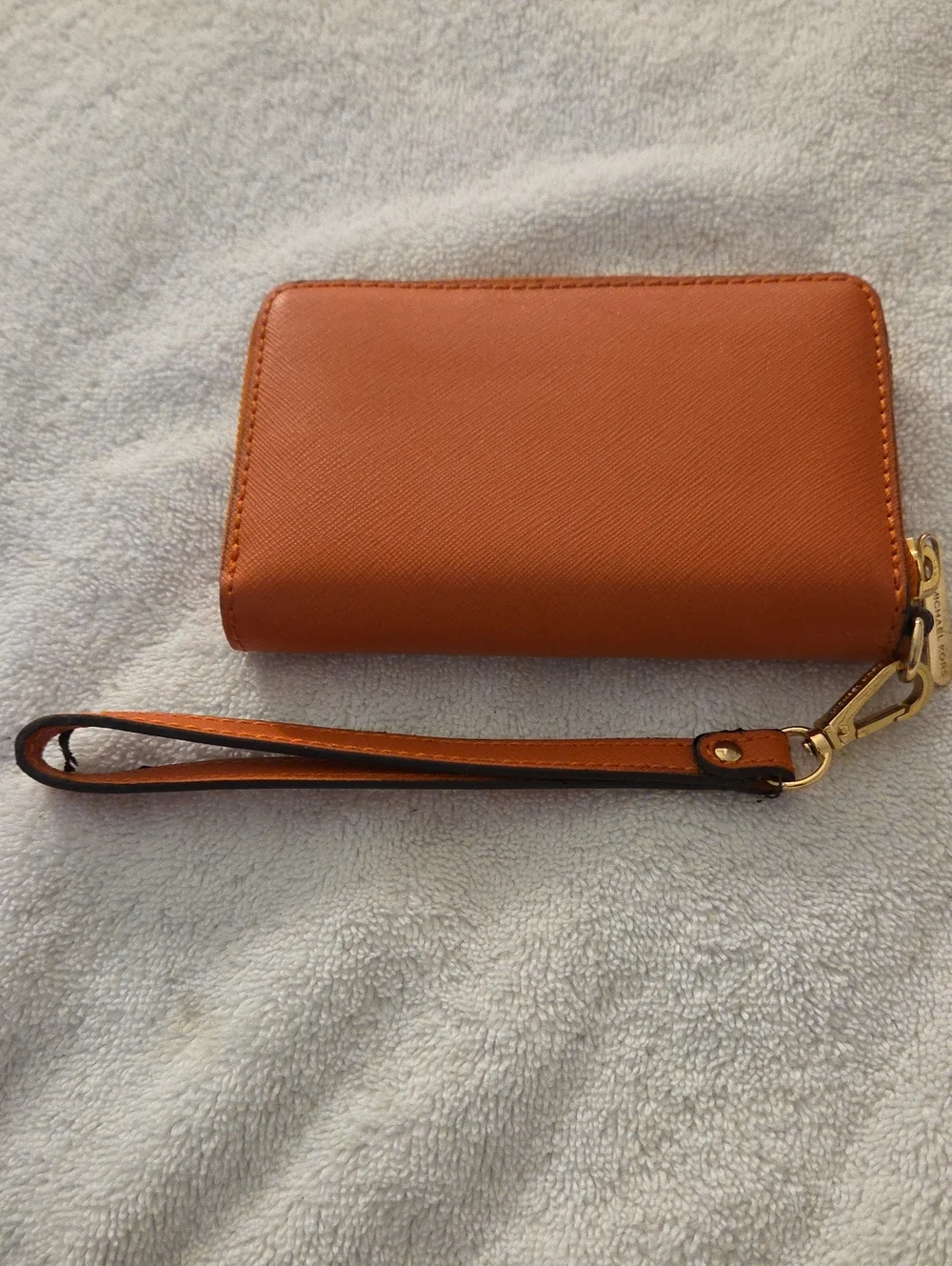 MICHAEL KORS Orange Wristlet Wallet